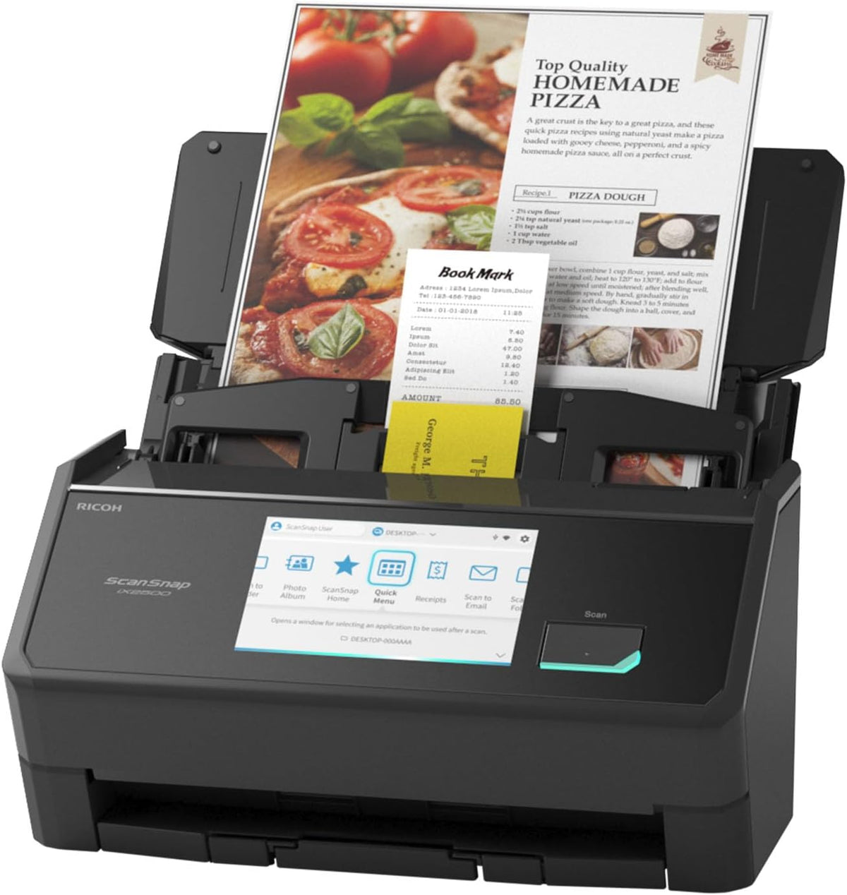ScanSnap iX2500 Wireless or USB High-Speed Cloud Enabled Document, Photo &