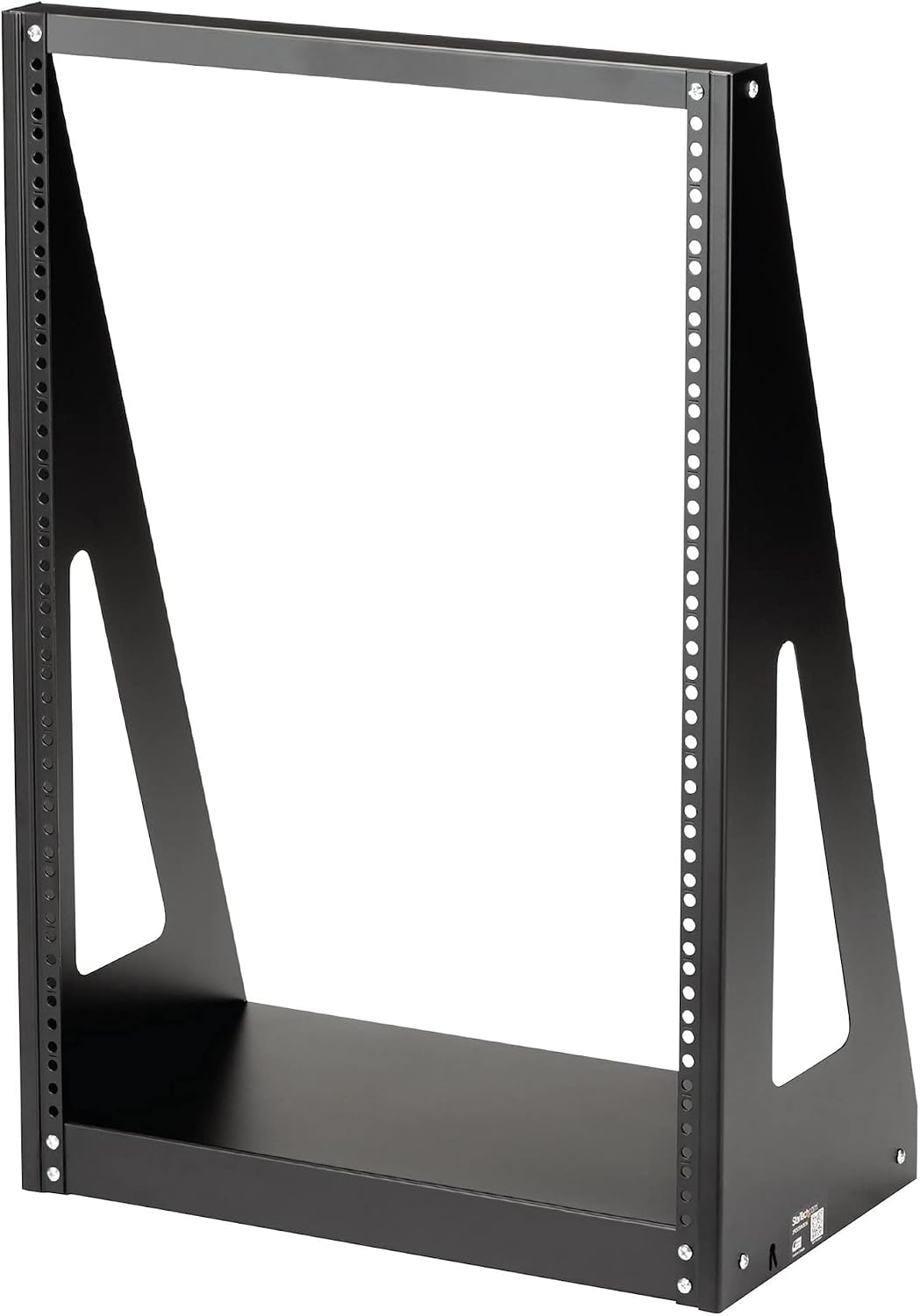 StarTech.com 2-Post 16U Heavy-Duty Desktop Server Rack, Small Open Frame 19in