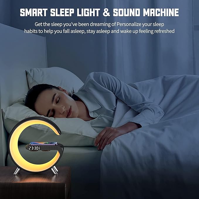 Smart LED Night Light, Wireless Charger, Phone Wireless Charging Dock, Table