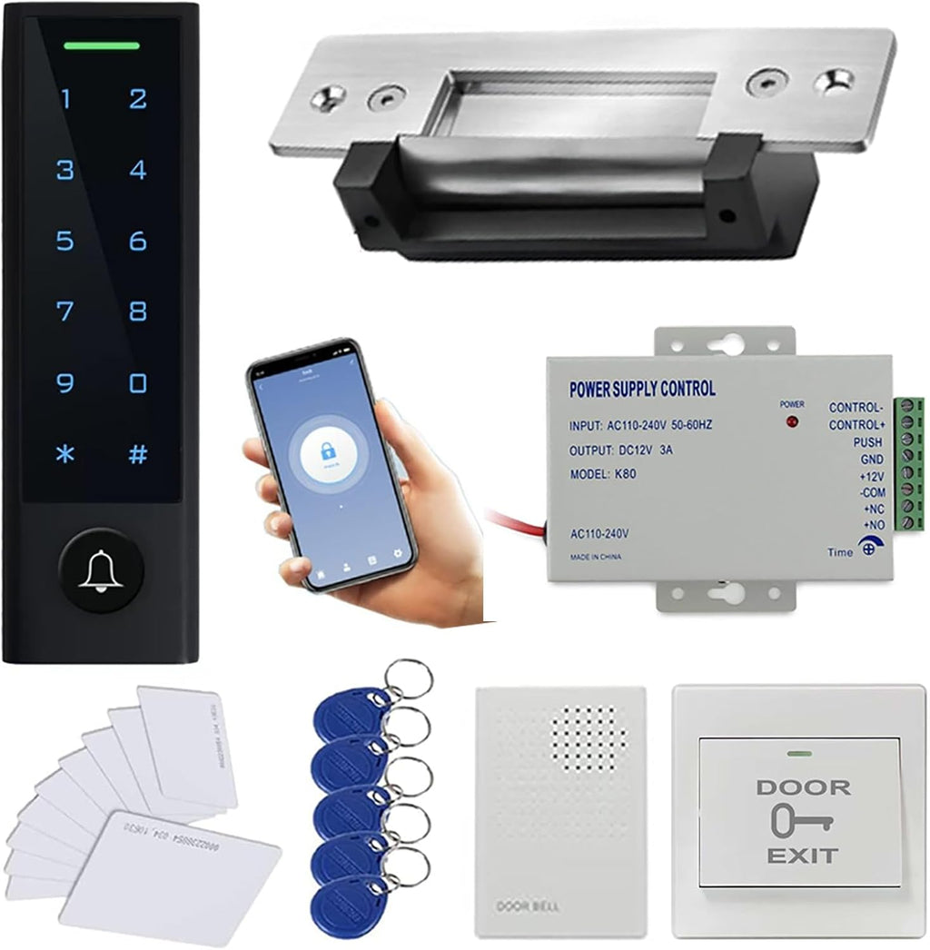 MENGQI-CONTROL WiFi Remote Manage IP66 Watreproof Access Control Keypad ANSI