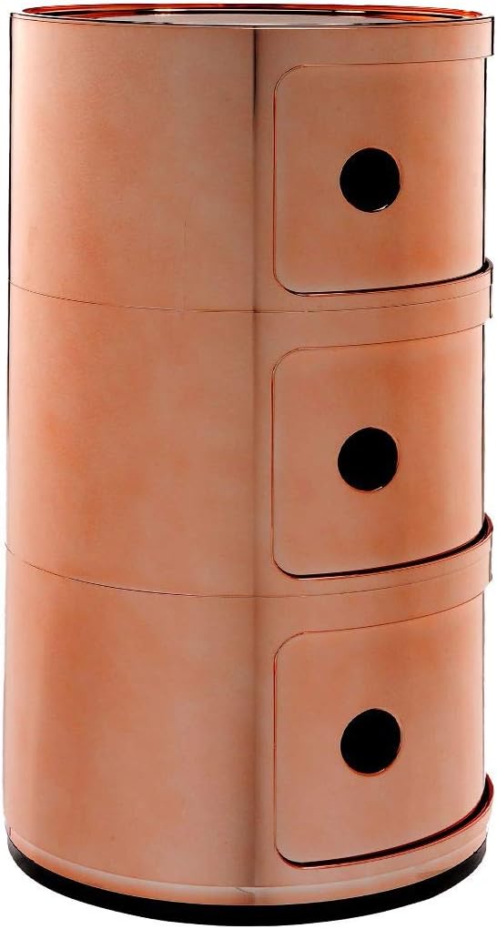 kartell 5967/rr componibili drawers by anna castelli ferrieri, side view