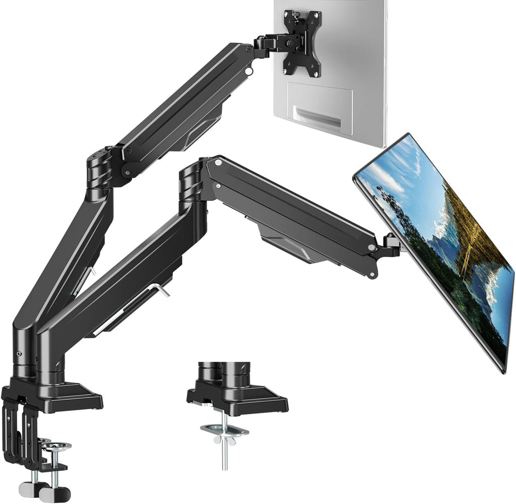 ErgoFocus Dual Monitor Mount for Screens up to 43", Heavy Duty Ultrawide Dual