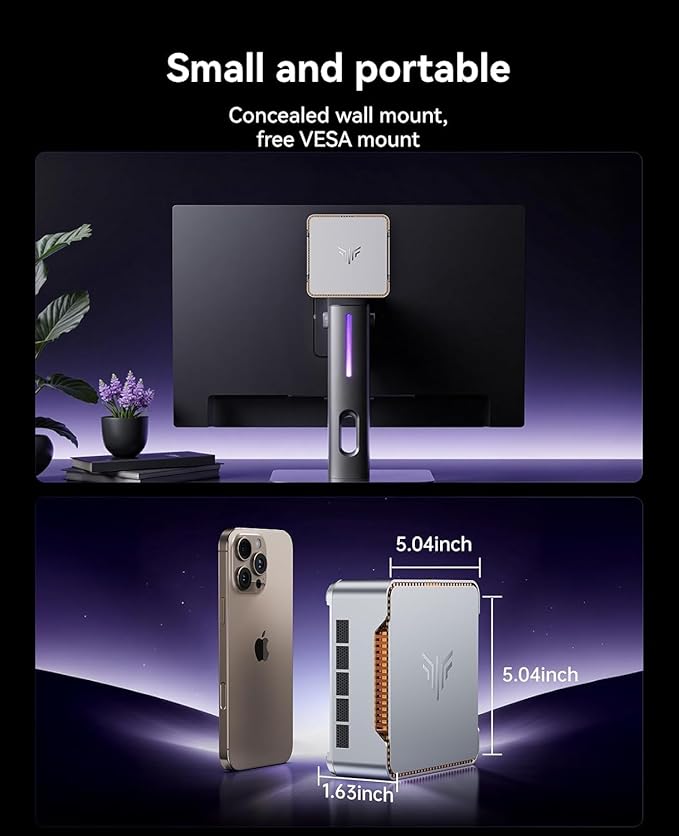 KAMRUI Hyper H2 Mini Gaming PC, in-tel Core i9-11900H 32GB RAM 1TB SSD Mini
