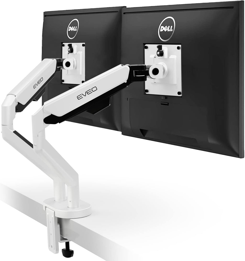 EVEO Premium Dual Monitor Mount 14"-35” Dual Monitor Arm VESA Bracket