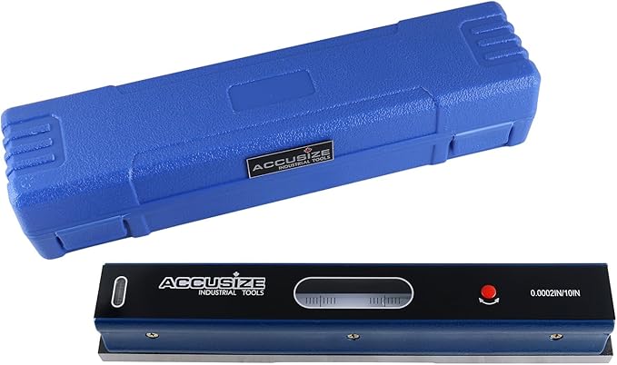 Accusize Industrial Tools 12 inch Master Precision Level in Fitted Box