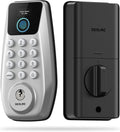 DESLOC C110 Fingerprint Keyless Entry Door Lock, Visual Display, Auto Lock