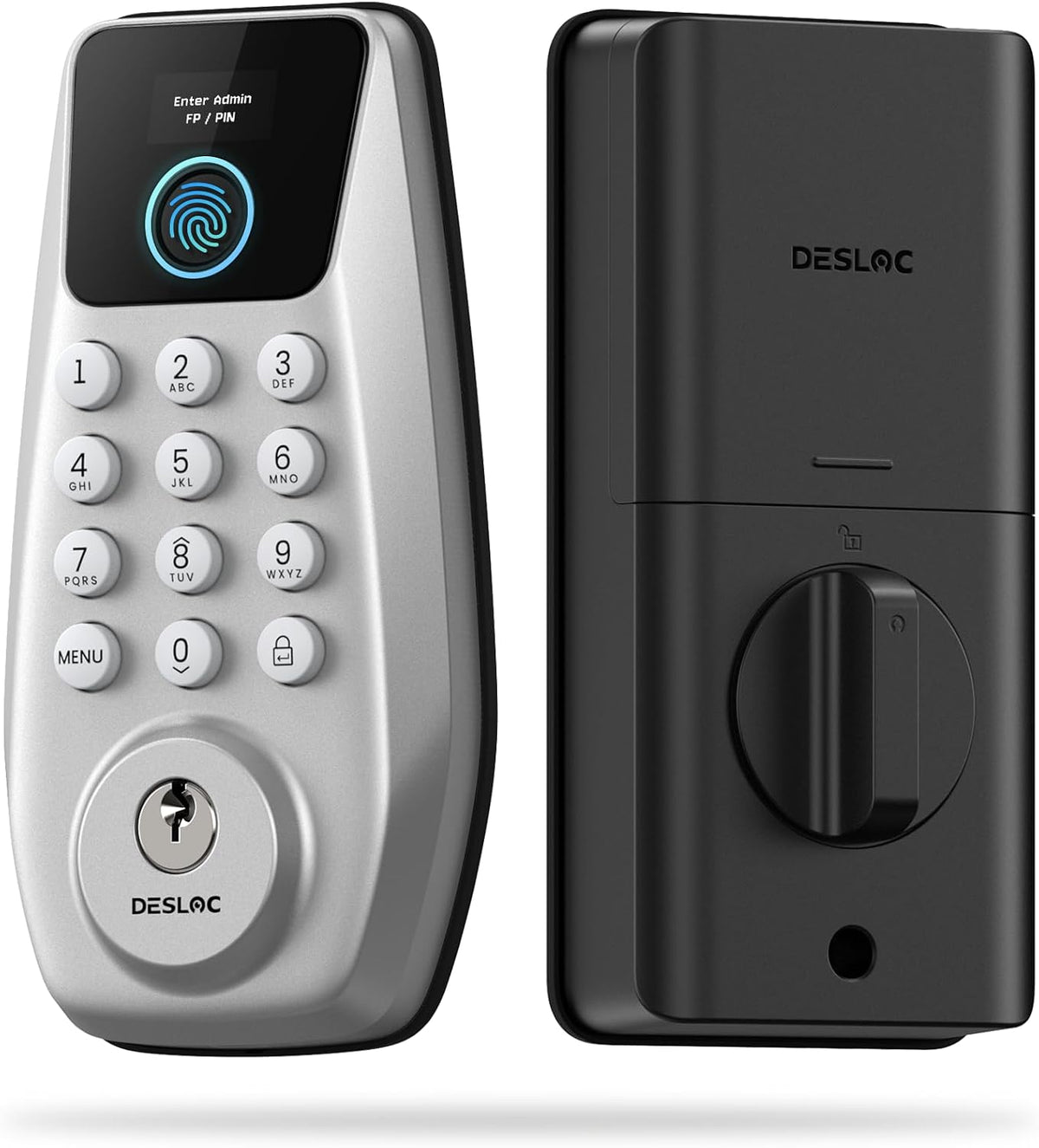 DESLOC C110 Fingerprint Keyless Entry Door Lock, Visual Display, Auto Lock