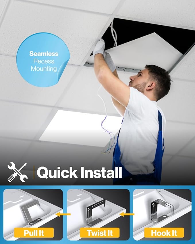 Sunco 24 Pack 2x2 LED Flat Panel Light