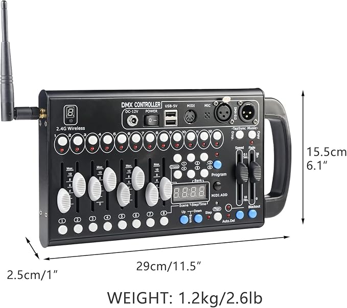 Wireless Dmx Controller 192 Channel Dmx Light Controller