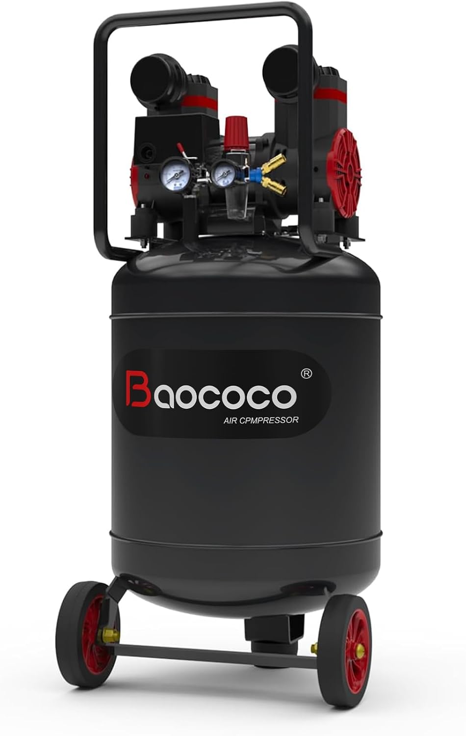 14Gallon Ultra Quiet Air Compressor Oil-Free Steel Tank 2HP 8.75CFM