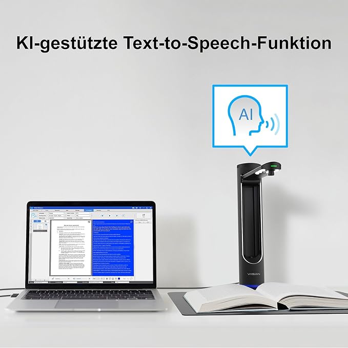 VIISAN K48 Book Scanners: 48MP Output, USB Camera