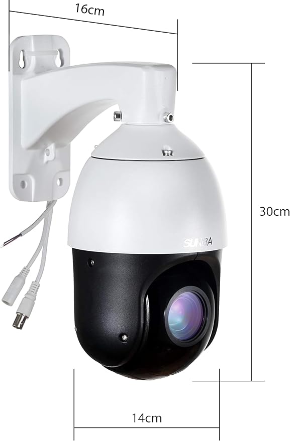 SUNBA Outdoor PTZ Analog Camera, 22X Optical Zoom, 960H CCTV Security Dome