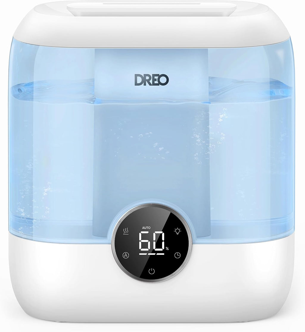 dreo 6l top fill humidifiers for bedroom, 60h shown in use