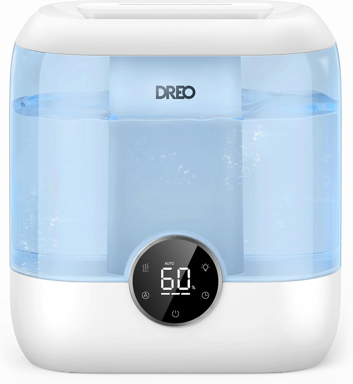 dreo 6l top fill humidifiers for bedroom, 60h shown in use