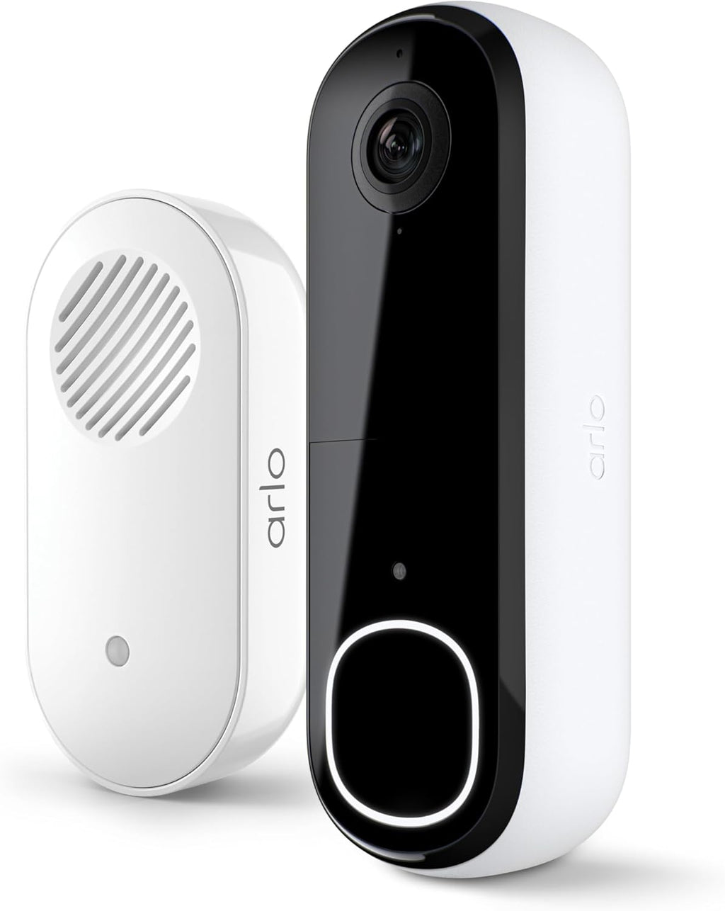 Arlo Video Doorbell 2K + Chime 2, Wireless or Wired Option, 2-Way Audio
