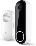 Arlo Video Doorbell 2K + Chime 2, Wireless or Wired Option, 2-Way Audio
