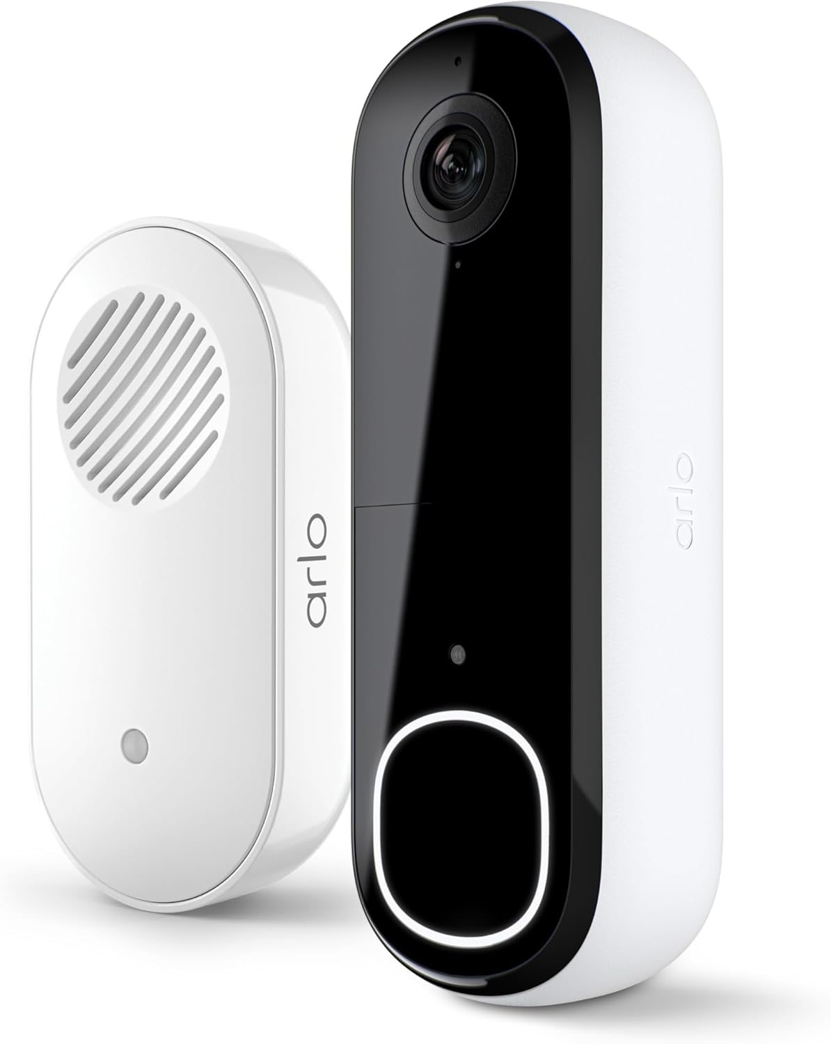 Arlo Video Doorbell 2K + Chime 2, Wireless or Wired Option, 2-Way Audio
