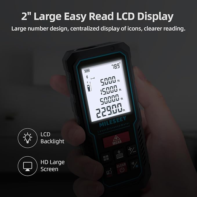 MILESEEY Laser Measurement Tool, 229Ft Laser Measure