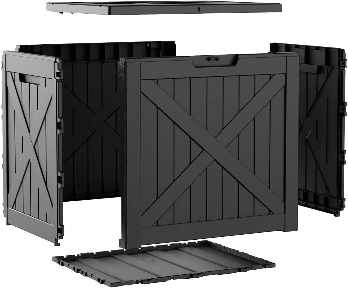 40 gallon outdoor storage box waterproof, uv resistant, package contents