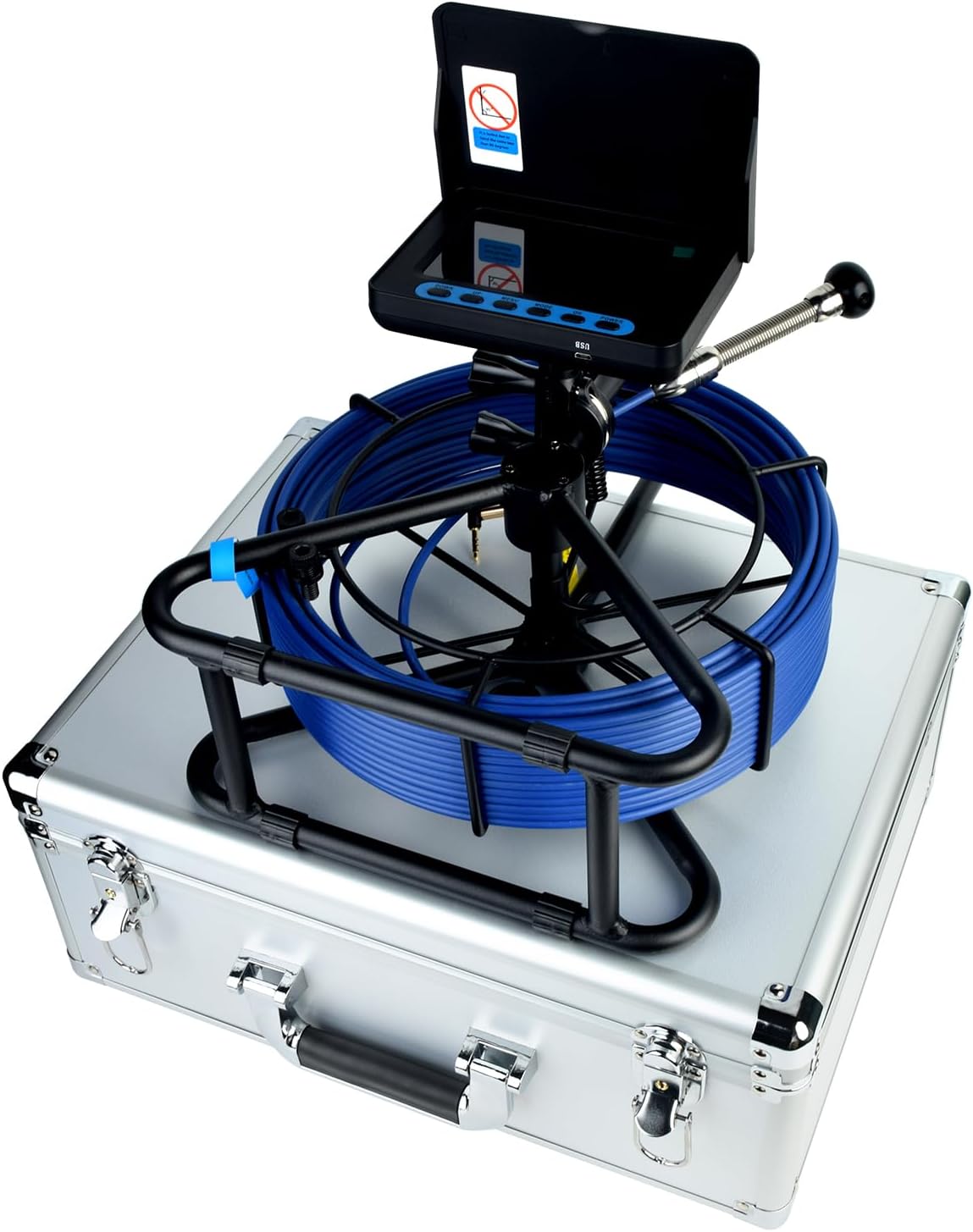 box-type100ft sewer camera 5" screen 1080p hd pipe, side view