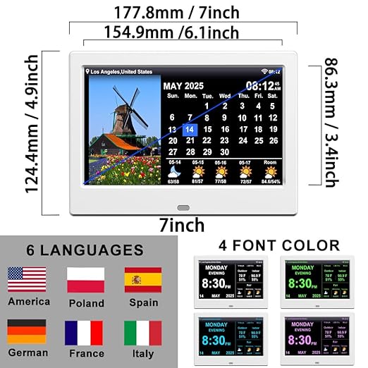 FEYBYLA 2025 New Digital Clock