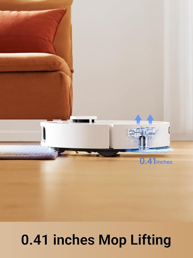 DREAME L10s Pro Ultra Heat Robot Vacuum and Mop Combo, Mop Extend, 7000Pa