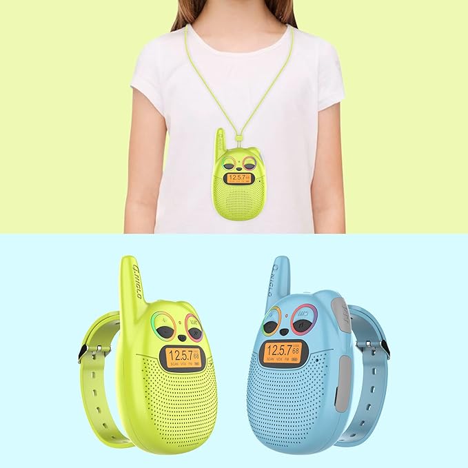 Qniglo Walkie Talkies for Kids Rechargeable 4 Pack, Kids Toys for 3-14 Year Old