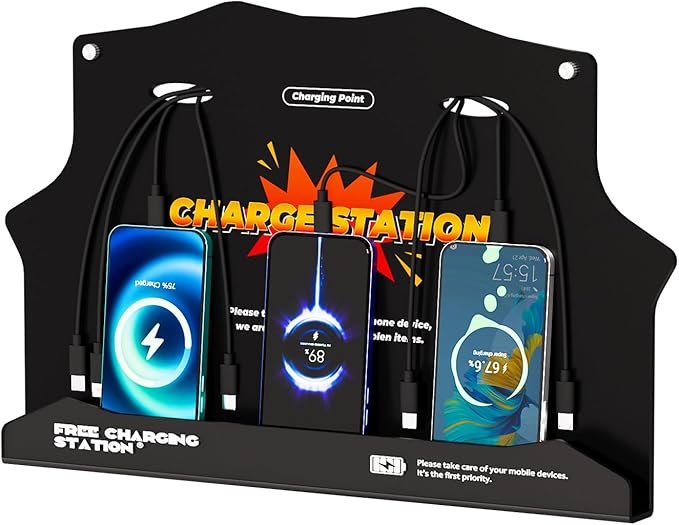 Wall Mounted Cell Phone Charging Station