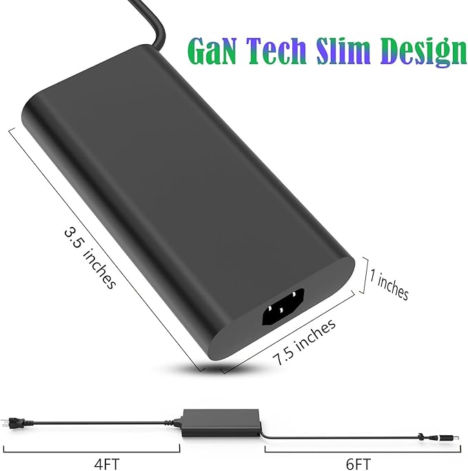 Slim 330W 16.92A 19.5V AC Laptop Charger
