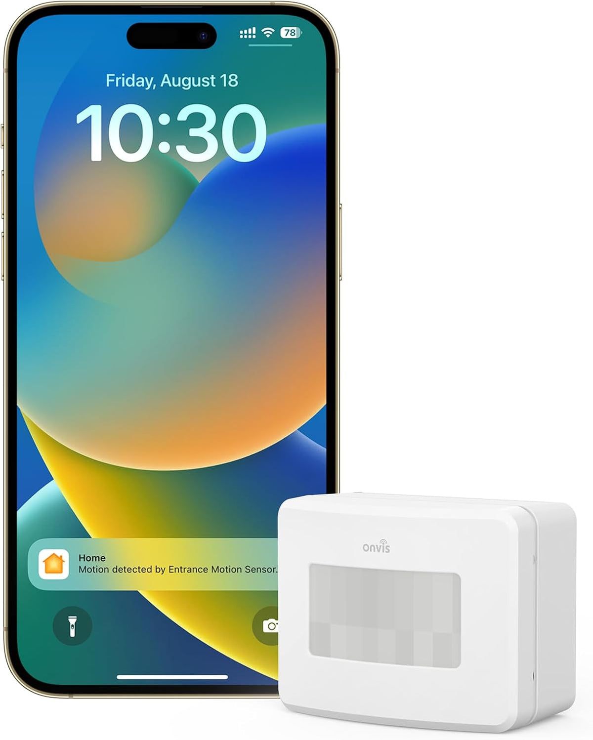 Onvis Smart Motion Sensor, Wireless Hygrometer, Thermometer, Works