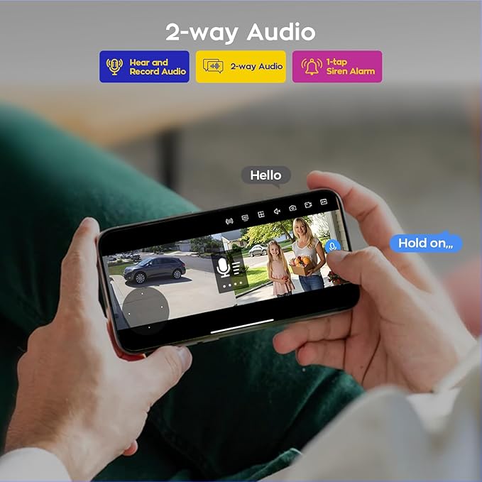 xmartO 6MP 2-in-1 WiFi 6 Home Security Camera