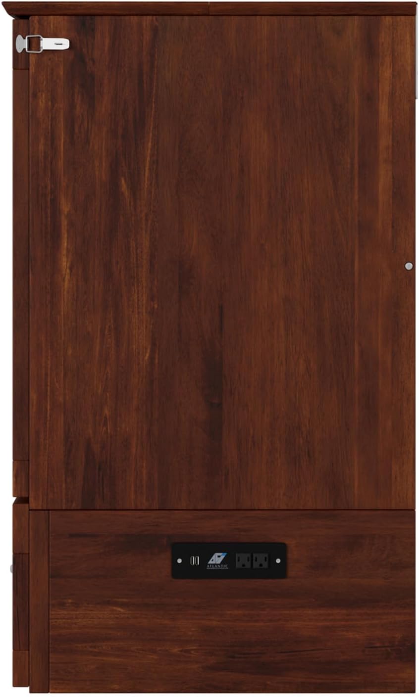 AFI, Southampton Murphy Bed Chest Twin XL with 6" Mattress & Drawer,...