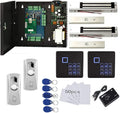 MENGQI-CONTROL TCP/IP 2 Doors Access Control System Kits Metal Push Release
