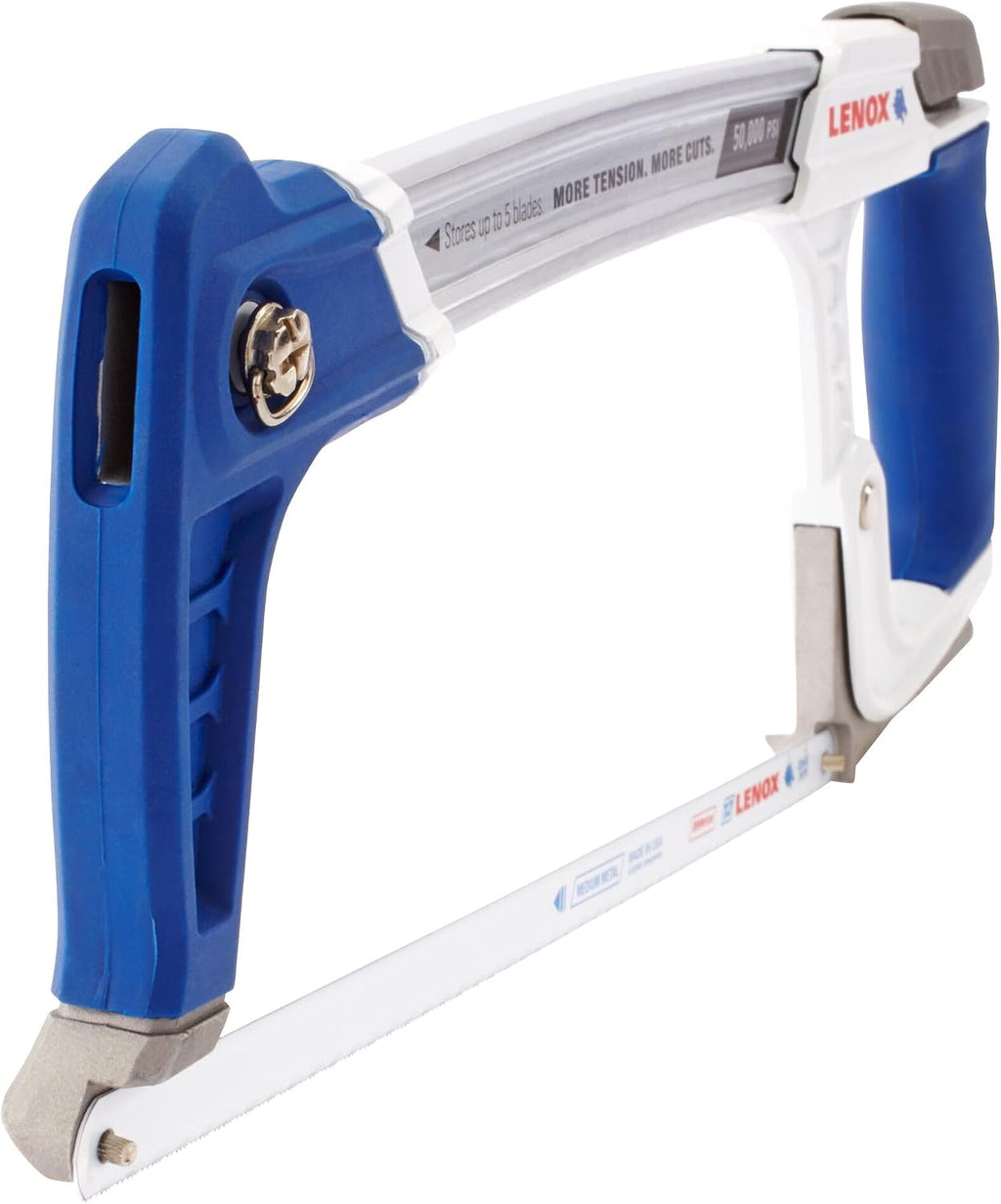 lenox 12-in high tension hacksaw fra shown in use