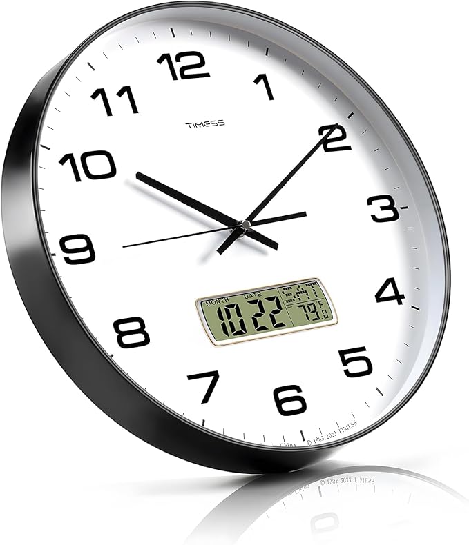 TIMESS Wall Clock, Ideal Modern Home, Office Decor