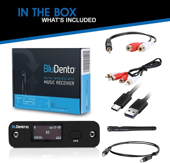 B2 LDAC/aptX HD Bluetooth 5.1 Hi-Fi Audio Receiver