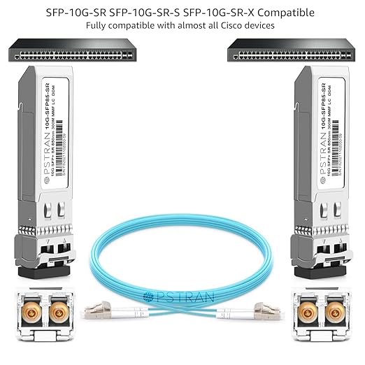 OPSTRAN 10GBASE-SR SFP+ Optical Transceiver Module Compatible (4 Pack)