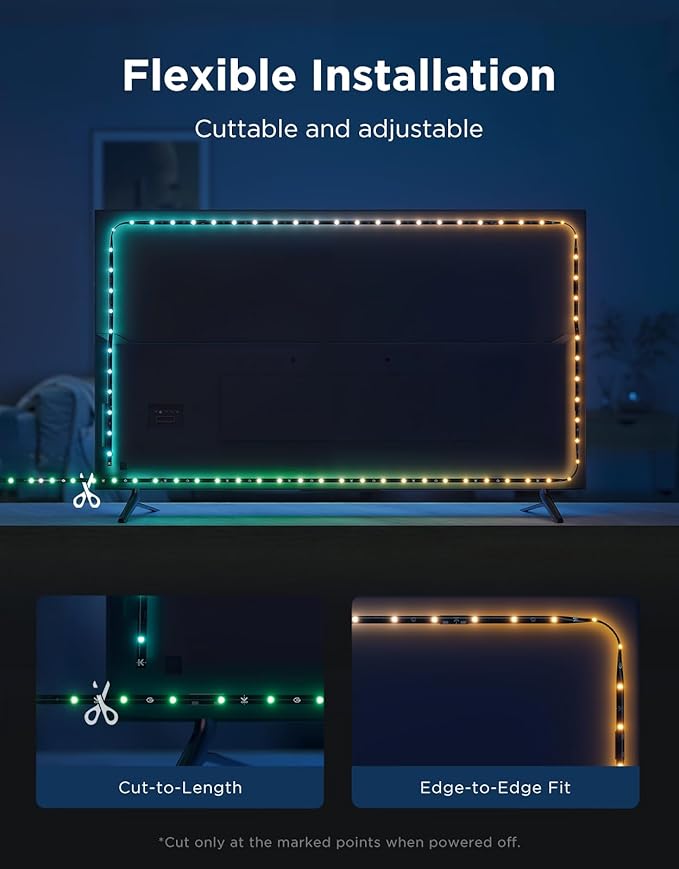 Govee TV LED Backlight 2, 14.4ft Cuttable TV Lights