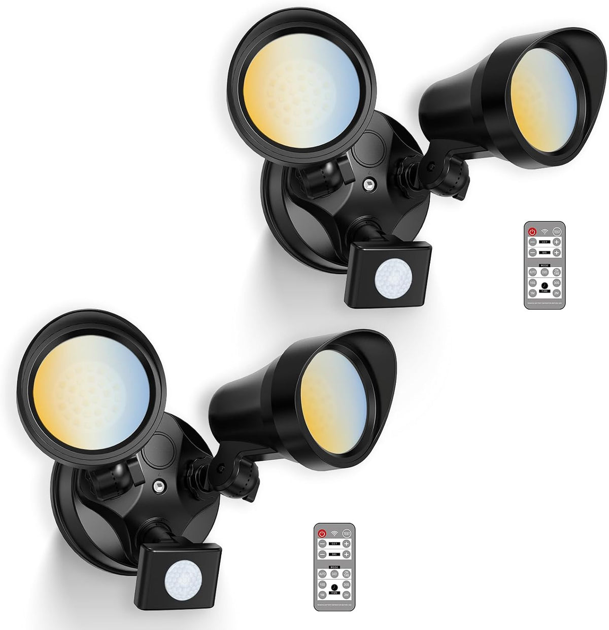 ALUSSO LED Security Lights Motion Sensor, 25W 2000LM Flood Lights Outdoor (2 Pack)