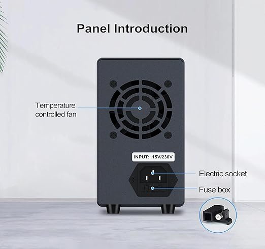 Wanptek DC Power Supply Variable 62V 5A, Bench Power Supplies