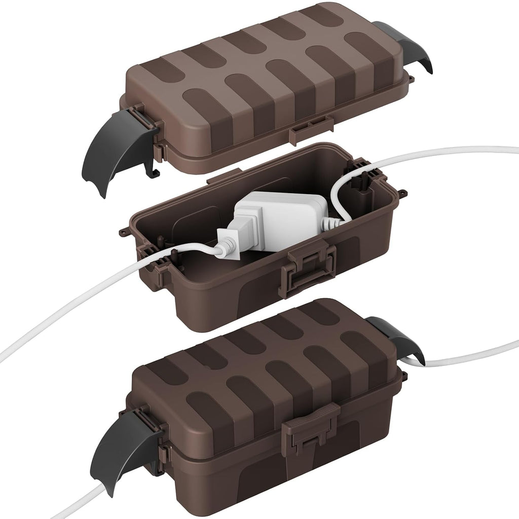 FLEMOON 2 Pack IP55 Outdoor Electrical Box Waterproof, for Outdoor Plug