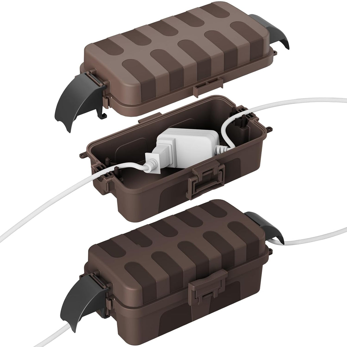 FLEMOON 2 Pack IP55 Outdoor Electrical Box Waterproof, for Outdoor Plug