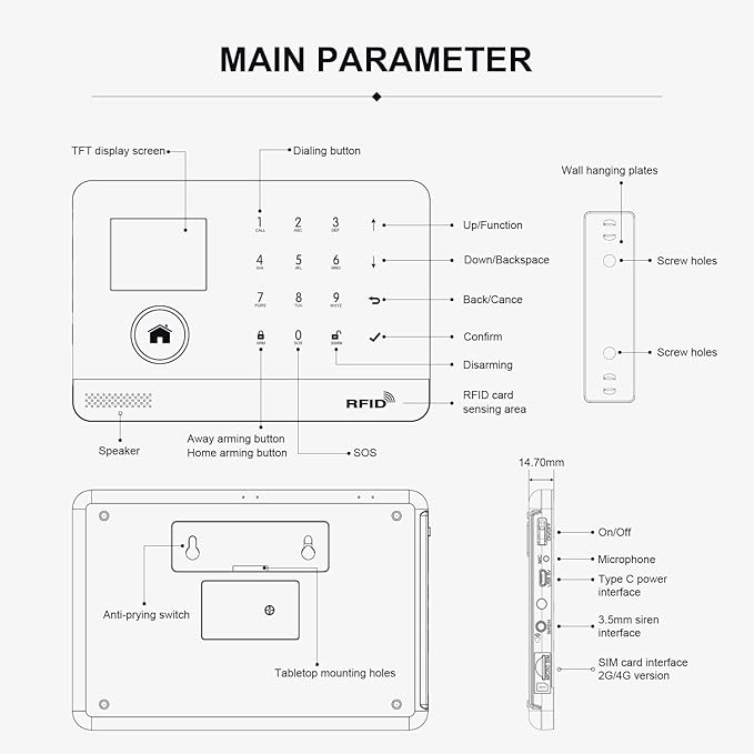 PGST 24 PCS Home Security Systems