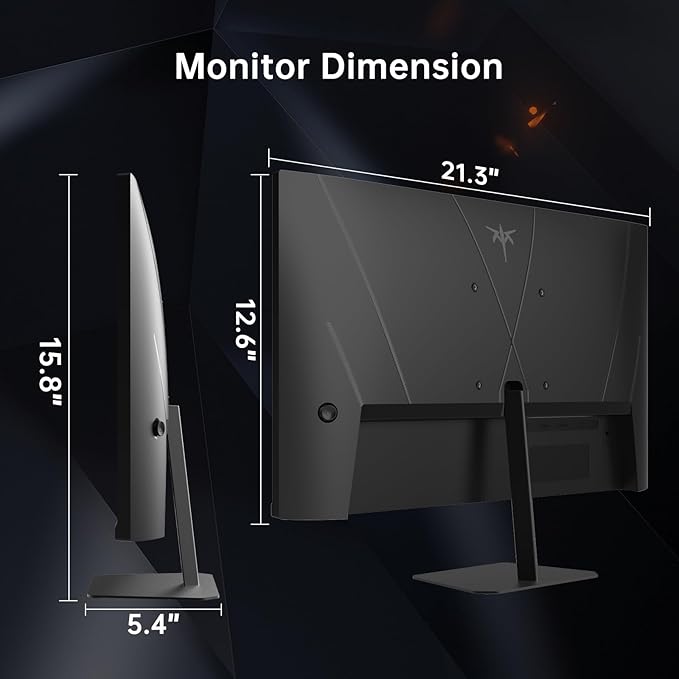 KTC 24 inch 190Hz/180Hz Gaming Monitor, HDR 400 Fast IPS Screen, FHD 1080P