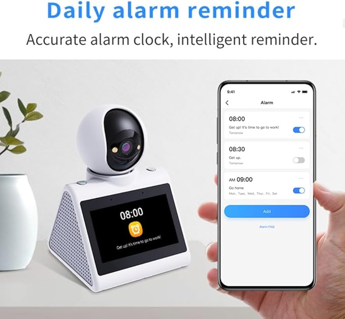 SIYZHOP Indoor Home Security Camera, Pet Dog Camera, Two Way Video Camera