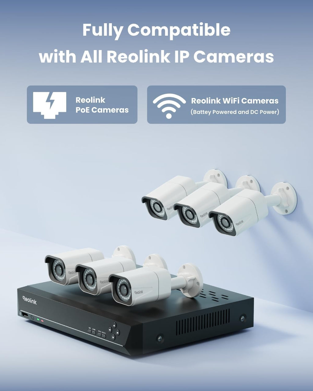 reolink 8ch 4k/8mp security camera system with 2tb, package contents