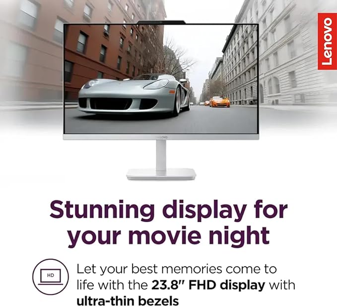 Lenovo IdeaCentre 24" FHD All-in-One Desktop Computer