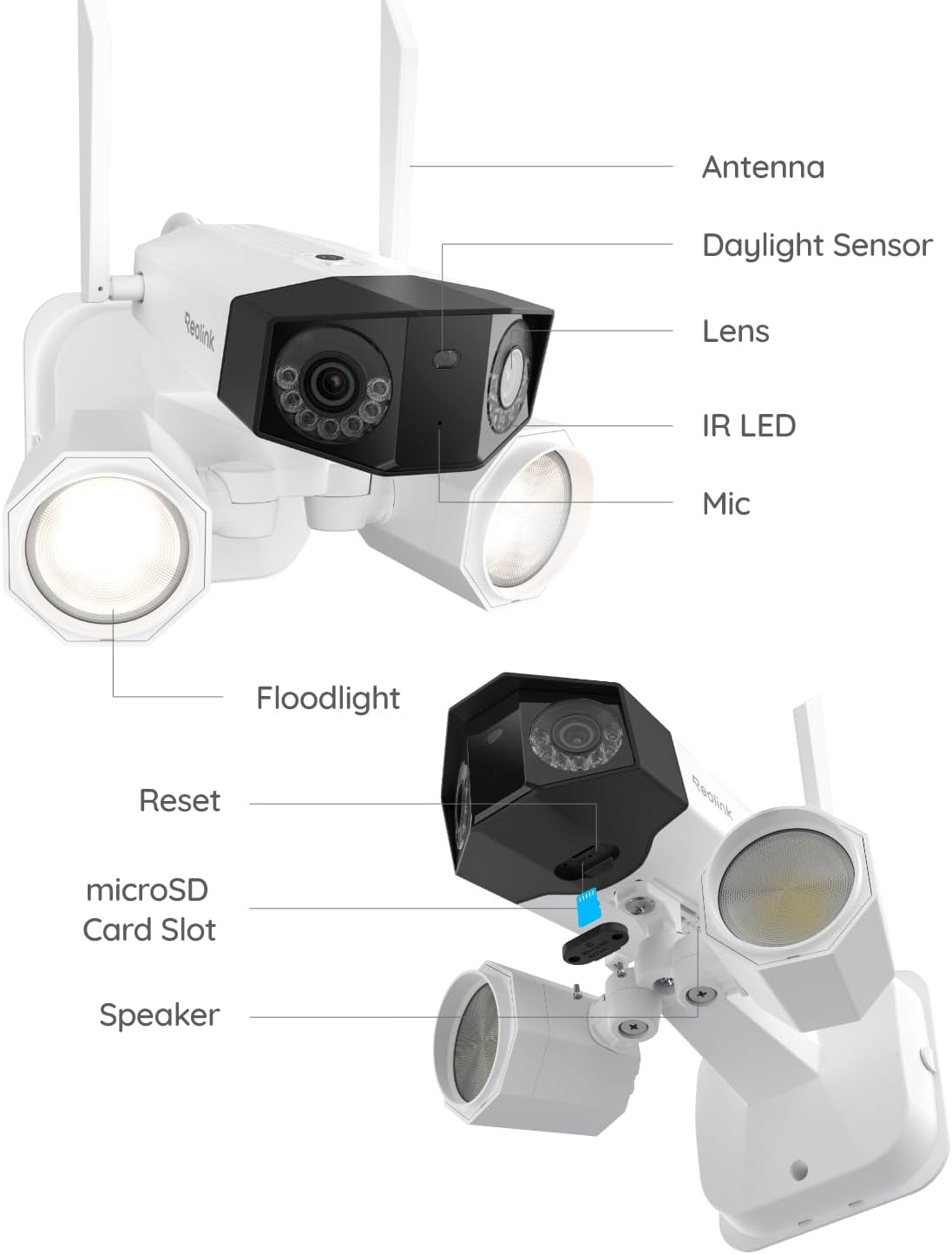 reolink 4k 8mp floodlight security camera outdoor 180°, view 9