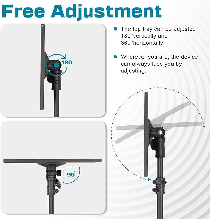 Lusweimi Projector Tripod Stand, 50” Laptop Stand