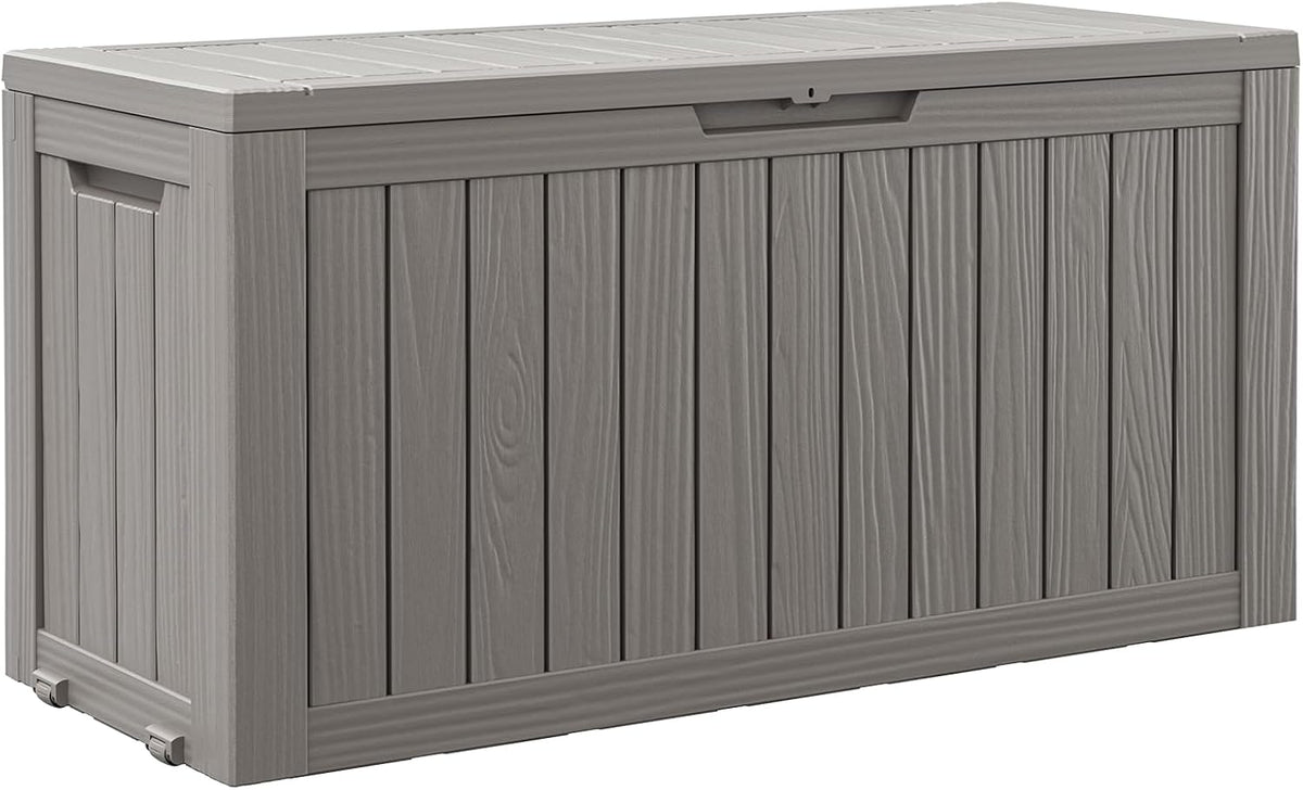 Outdoor Storage Box Waterproof, 82 Gallon Deck Box for Patio Storage